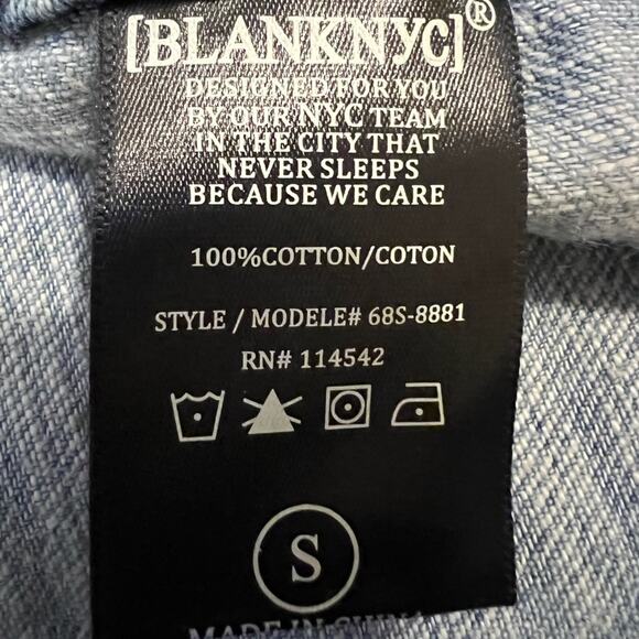 Revolve X Blank NYC Faded Acid Wash Time Zone Slouchy Denim Romper - Small - Picture 9 of 13